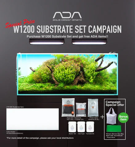 ADA Cube Garden 120-P Substrate Set Campaign - Planted Aquaria