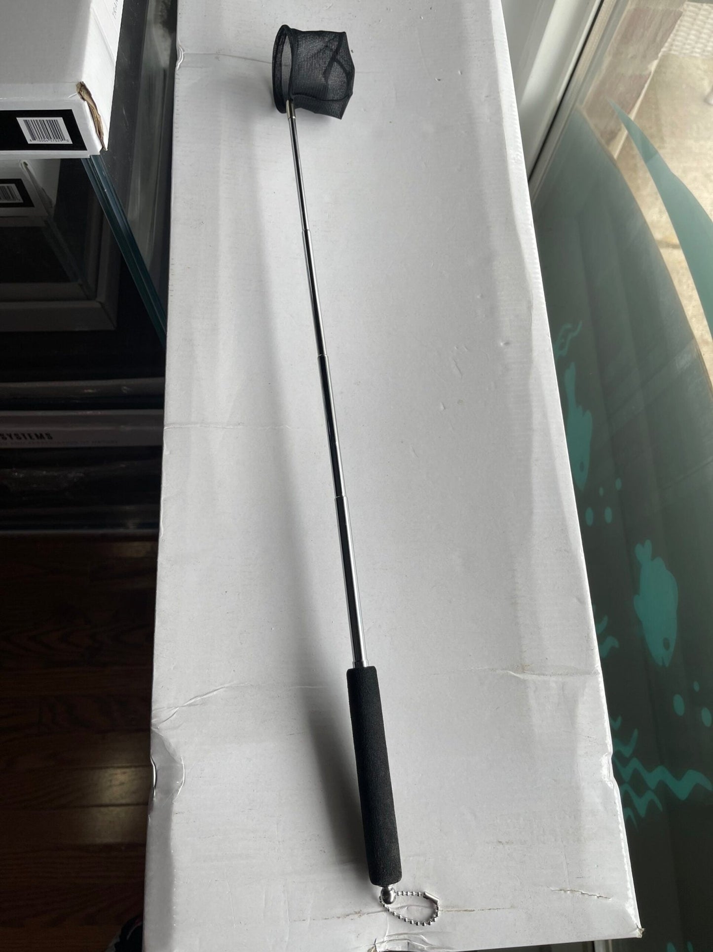 Circle Black Retractable Fish & Shrimp Net - Planted Aquaria