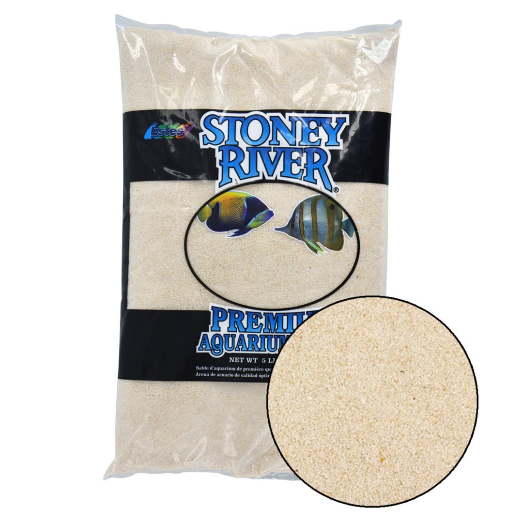 Estes Stoney River Premium Aquarium Sand - Beige 5lb - Planted Aquaria