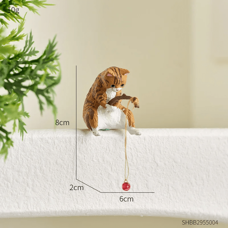 Fishing Cat Ornament - Brown Striped - Planted Aquaria