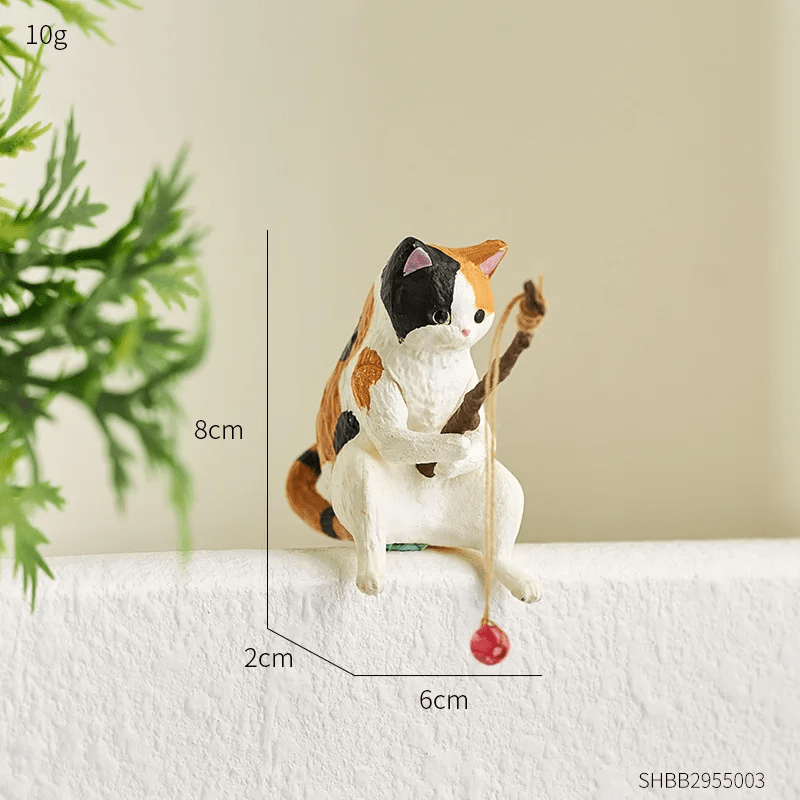 Fishing Cat Ornament - Calico - Planted Aquaria