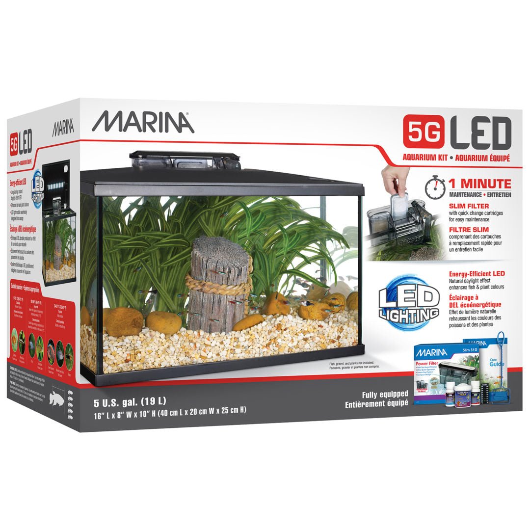 Marina 5G (5 Gal.) LED Aquarium Kit - Planted Aquaria