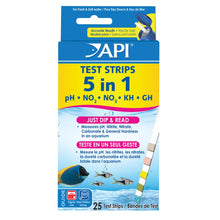 5 in 1 Aquarium Test Strips - 25 pk - Planted Aquaria