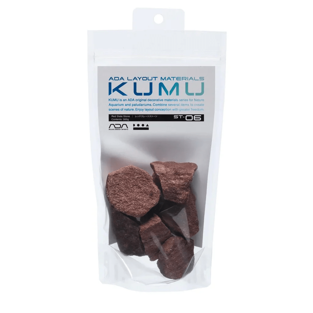 ADA KUMU ST - 06 Red Slate Stone 300g - Planted Aquaria