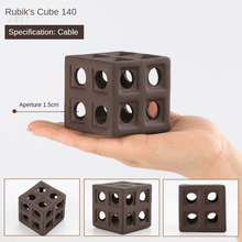 Ceramic Shelter - Rubik's Cube, Circle Holes - Planted Aquaria