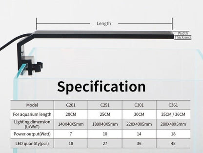 Chihiros C - Series LED Light for Nano Tanks - Planted Aquaria