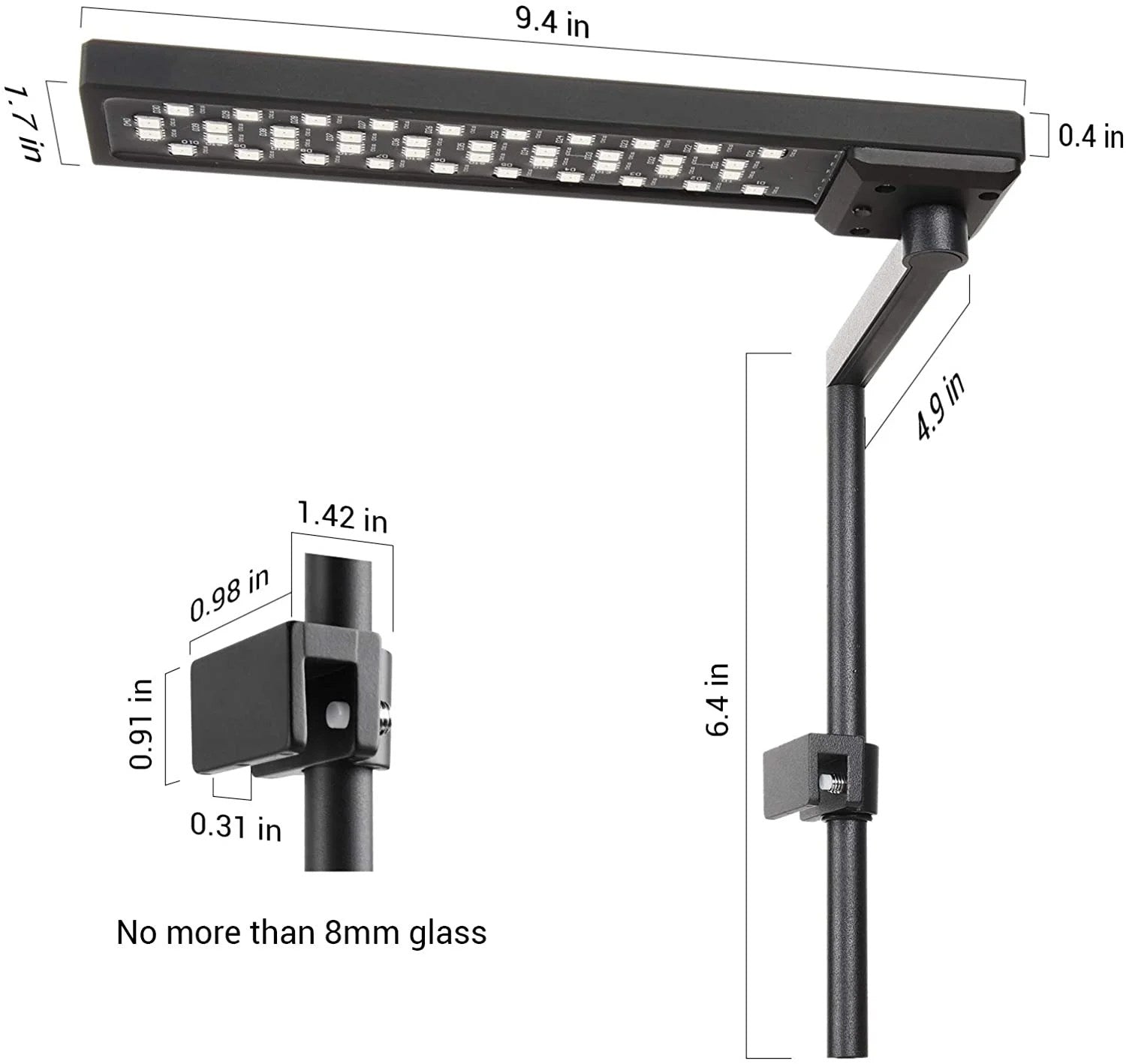 Chihiros CII Swivel LED Light for Nano Tanks - Planted Aquaria