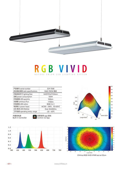 Chihiros RGB Vivid - II (Silver) - Planted Aquaria