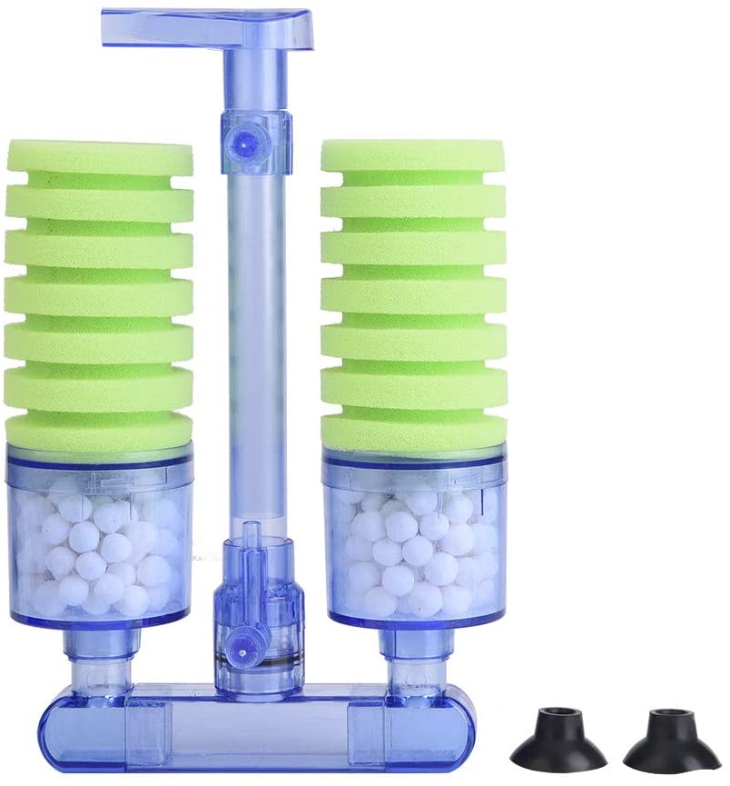 Dual Aquarium Sponge Filter with Bio - Chamber - Planted Aquaria