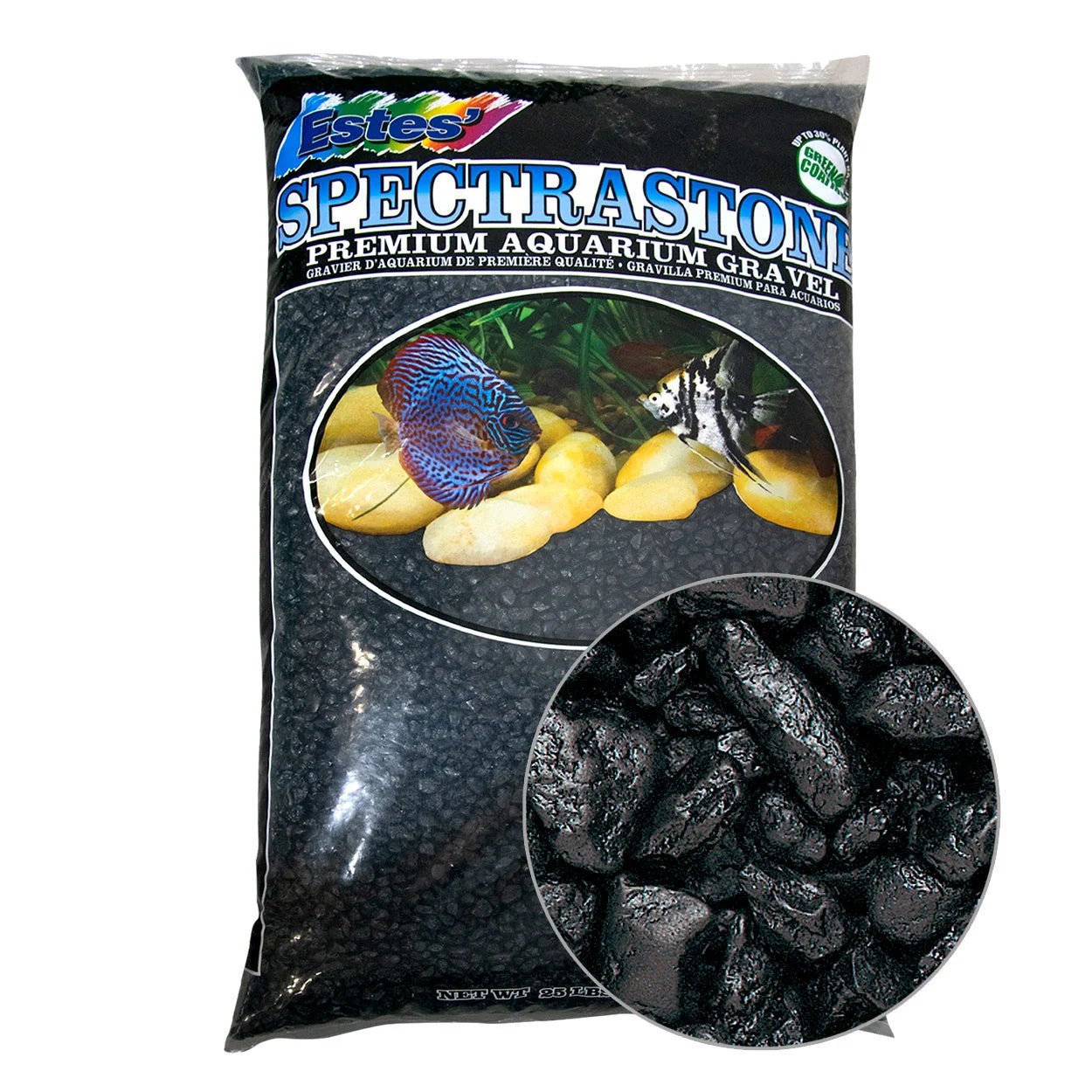 Estes Special Spectrastone Gravel - Black - Planted Aquaria