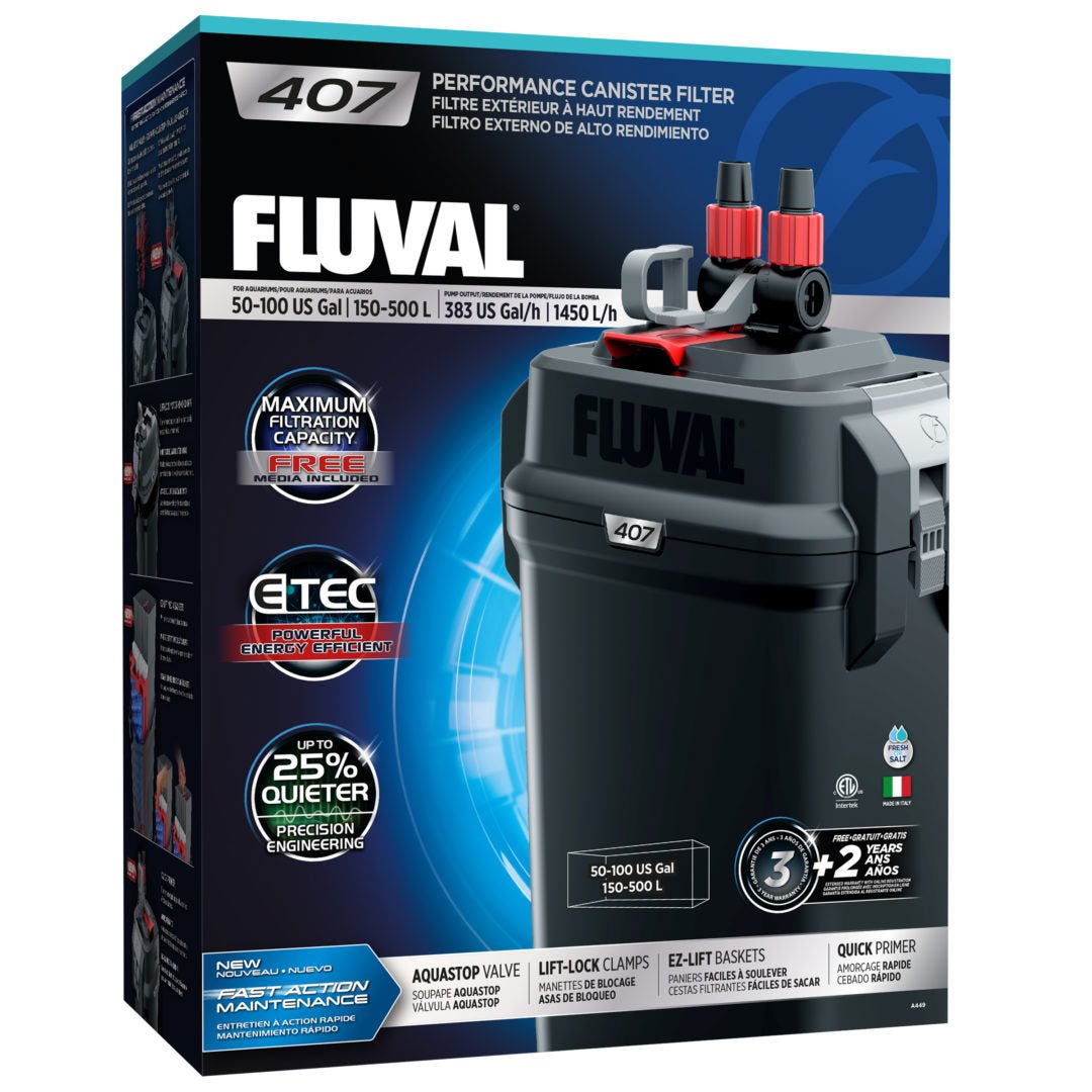 Fluval 407 Performance Canister Filter - Planted Aquaria