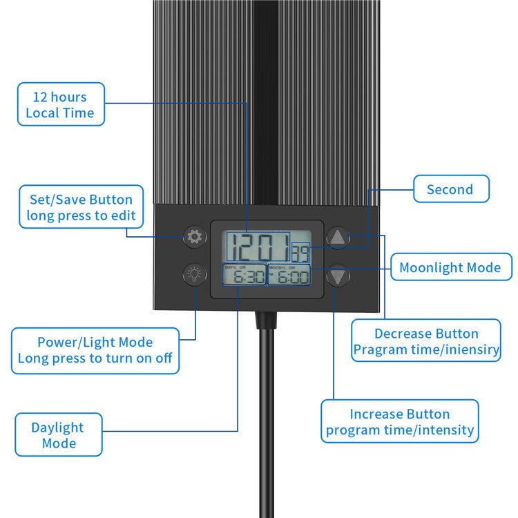 HiTauing Full Spectrum Aquarium LED Light - Planted Aquaria