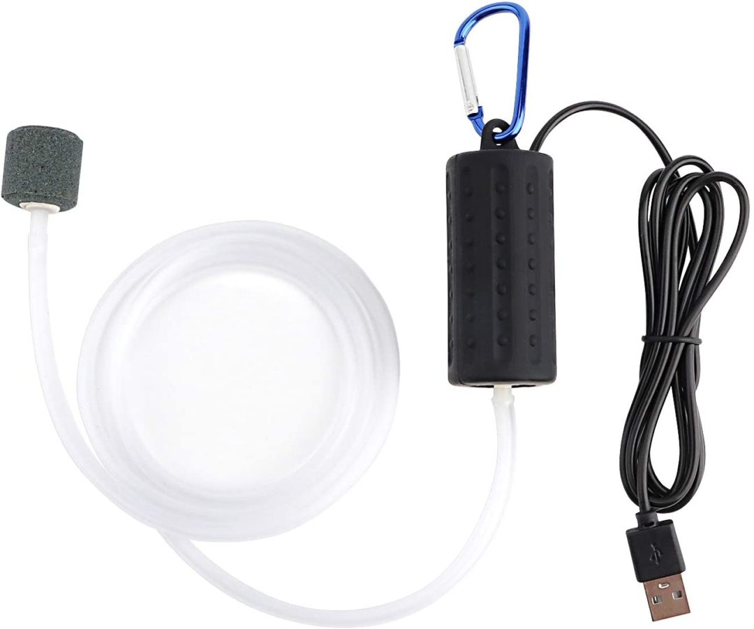 Nano USB Air Pump Kit Black - Planted Aquaria