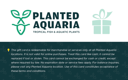 Planted Aquaria Gift Card