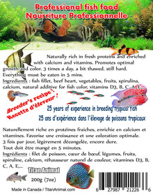 Titan Animal Frozen Food (Stendker Discus Food) - Planted Aquaria
